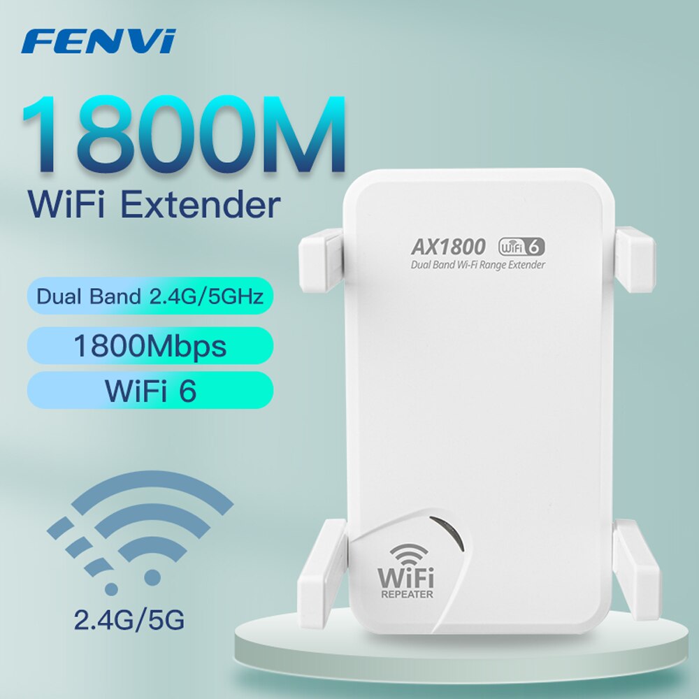 Wifi Range Extender - Fenvi-repetidor inalámbrico WiFi6 AX1800 de doble