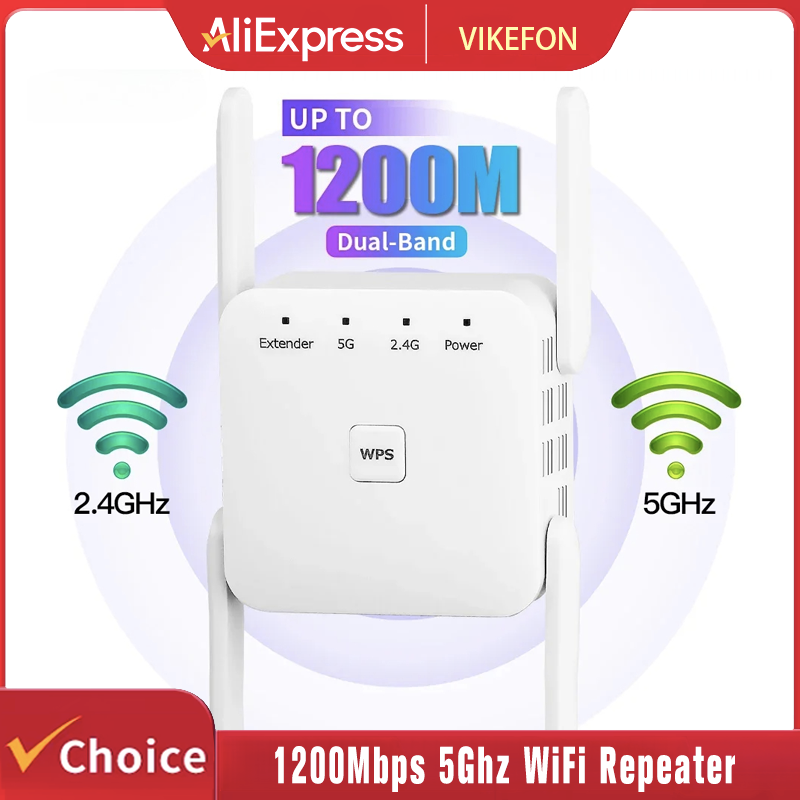 Wifi Range Extender - Repetidor WiFi Inalámbrico de 1200Mbps y