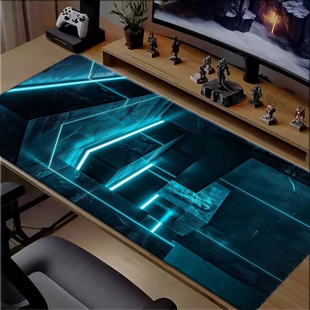 Office Tech Desk - Alfombrilla de ratón grande extendida para