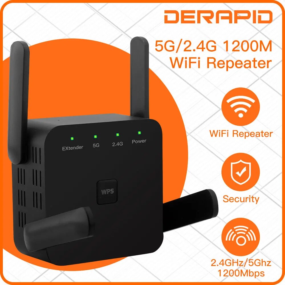 Wifi Range Extender - Repetidor WiFi 1200Mbps 2,4 GHz/5GHz extensor