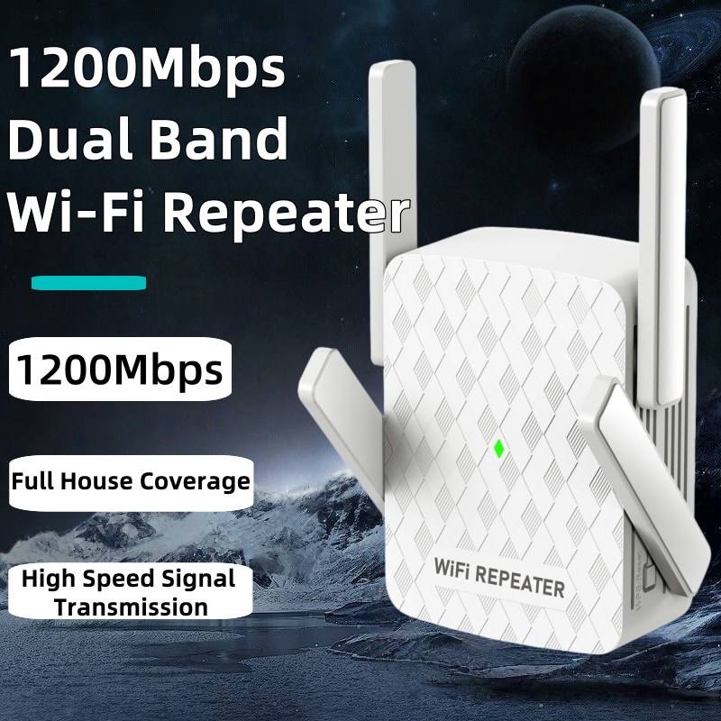 Wifi Range Extender - Extensor Wifi inalámbrico de 1200Mbps repetidor/enrutador