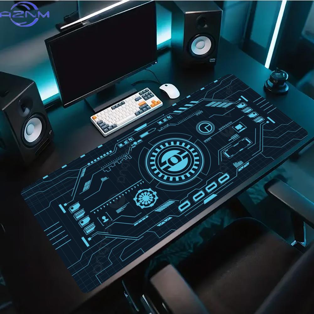 Office Tech Desk - Alfombrilla de ratón para juegos extendida,