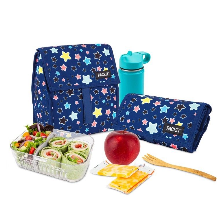 Office Tech Bag - Bolsa de Almuerzo Congelable PackIt Negra,