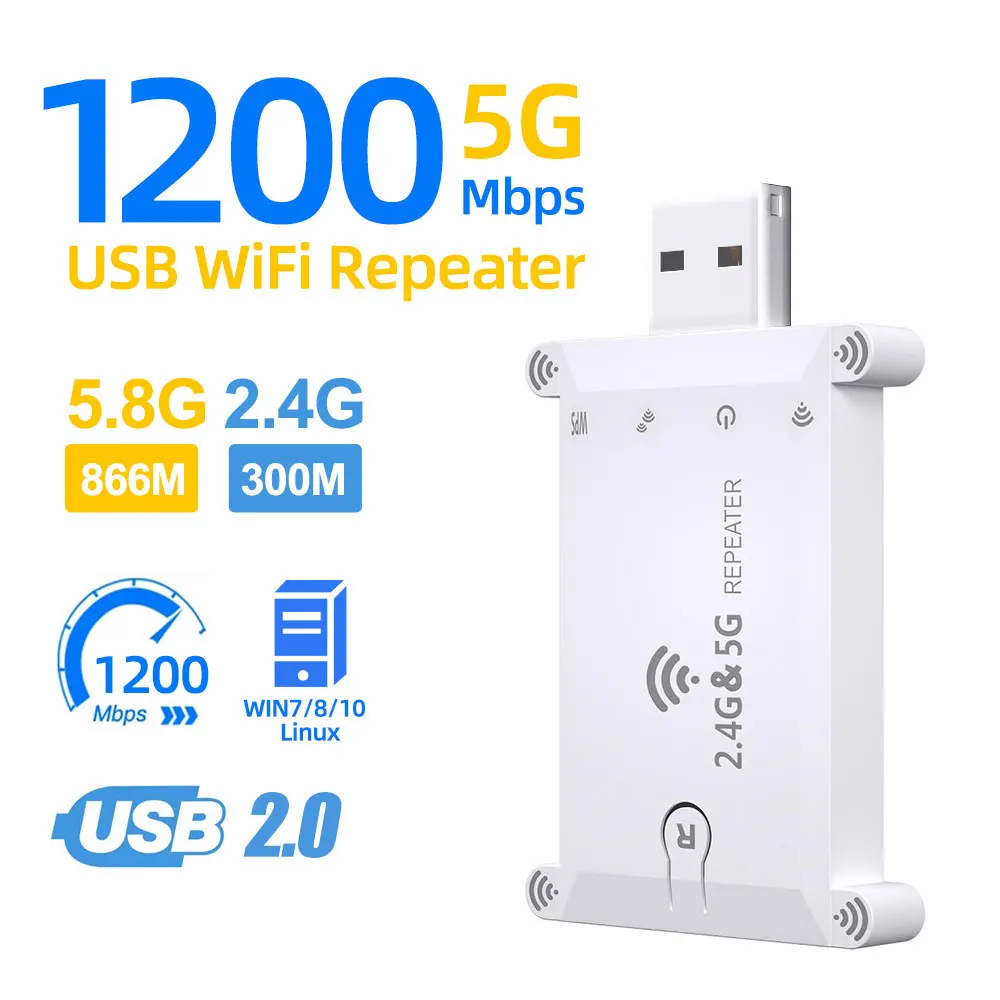 Wifi Range Extender - WiFi FIY 2,4g/5g repetidor Wifi Usb