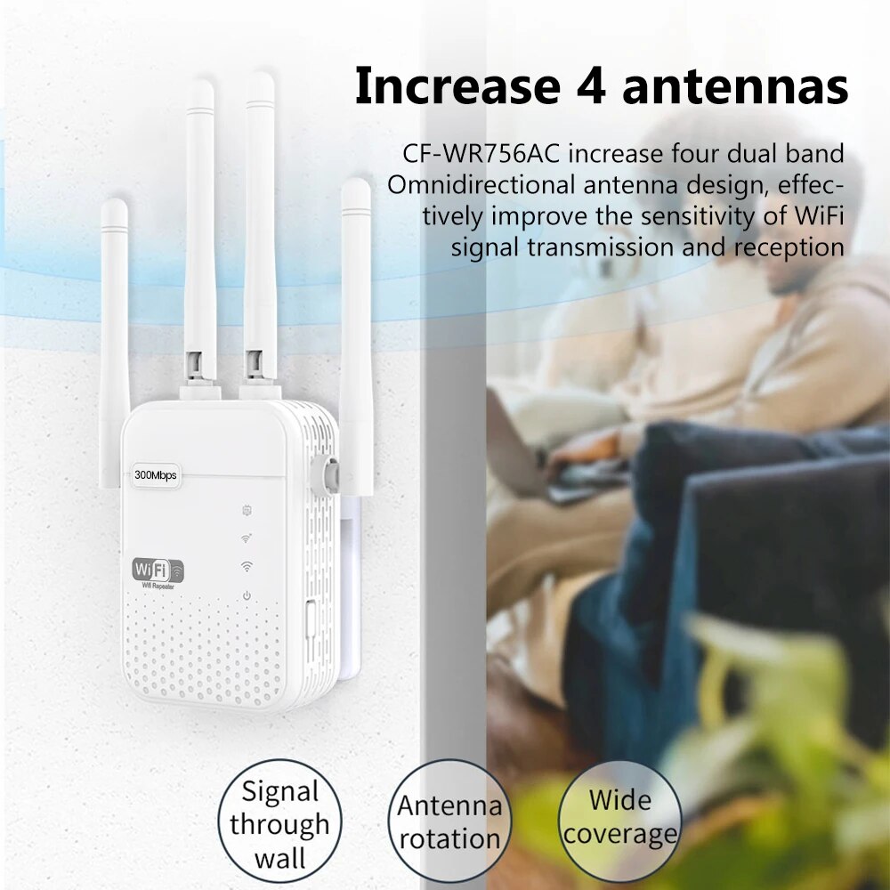 Repetidor WiFi inalámbrico de  - Wifi Range Extender reseña y precio