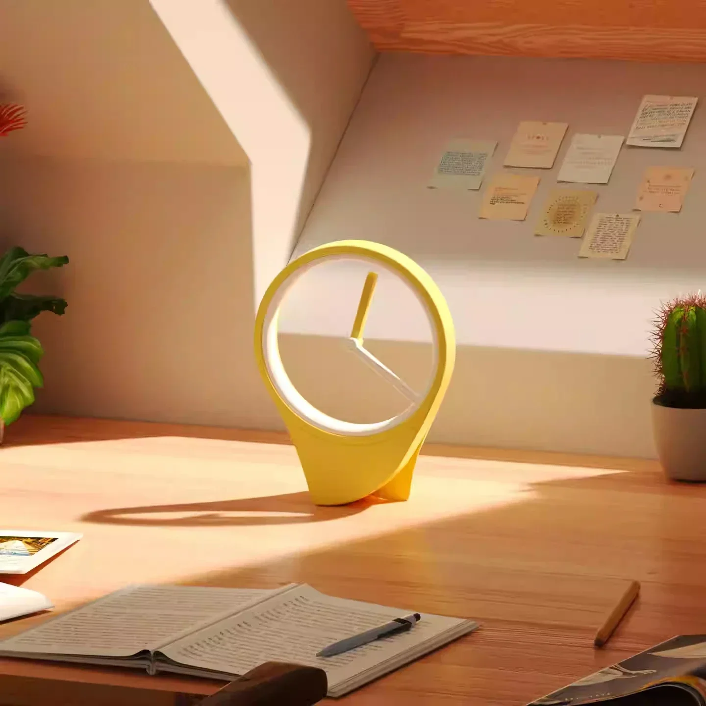Reloj flotante moderno sin esf - Office Tech Desk reseña y precio