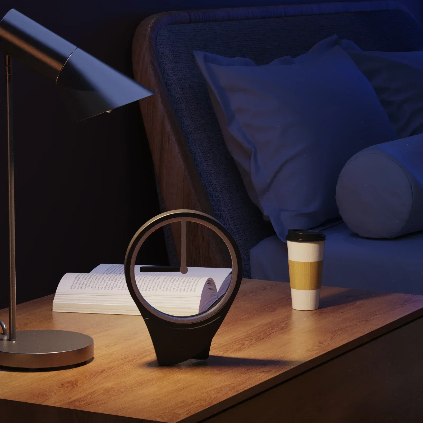 Reloj flotante moderno sin esf - Office Tech Desk reseña y precio